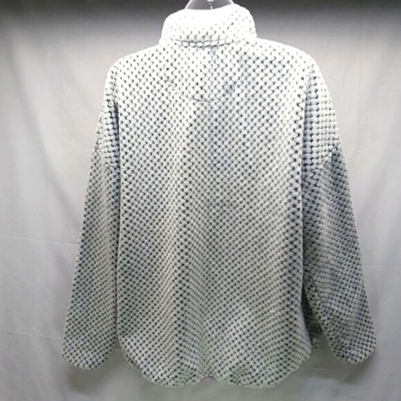Simply Southern Gray Plush Fleece Pullover 1/4 Snap Button Sherpa Women's XL - Picture 3 of 10